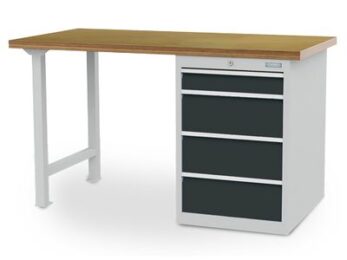 Reihenwerkbank Breite 1500 mm, R 18-24, 4 Schubladen